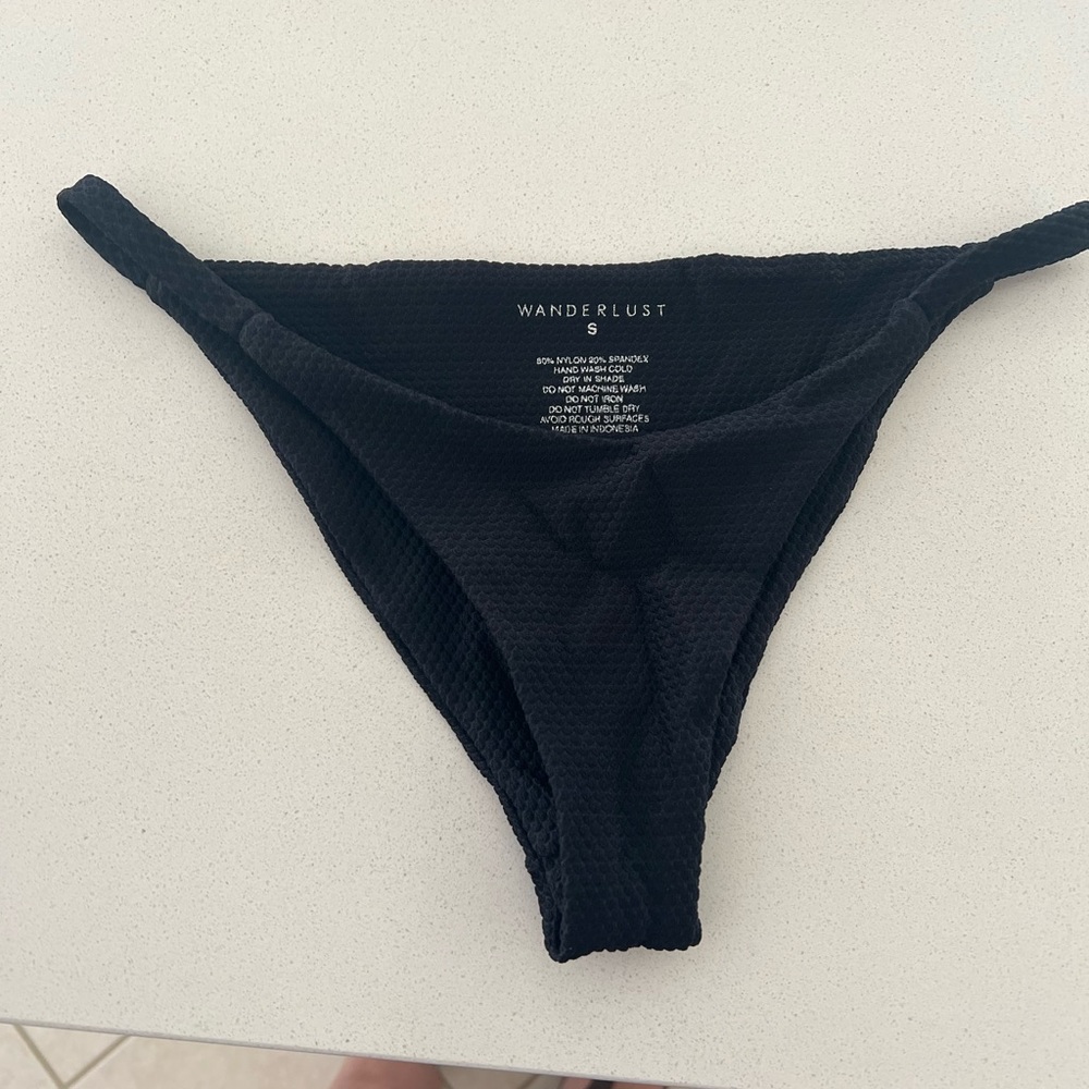 Wanderlust black bikini bottom